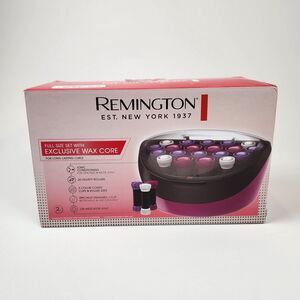 Remington Ionic Hair Setter 20 Velvet Rollers Hot Curling Set Pink 20pc
